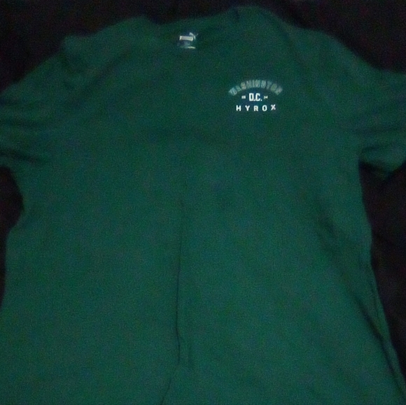 Puma Extra Large Men's TShirt Green & White - Picture 4 of 5